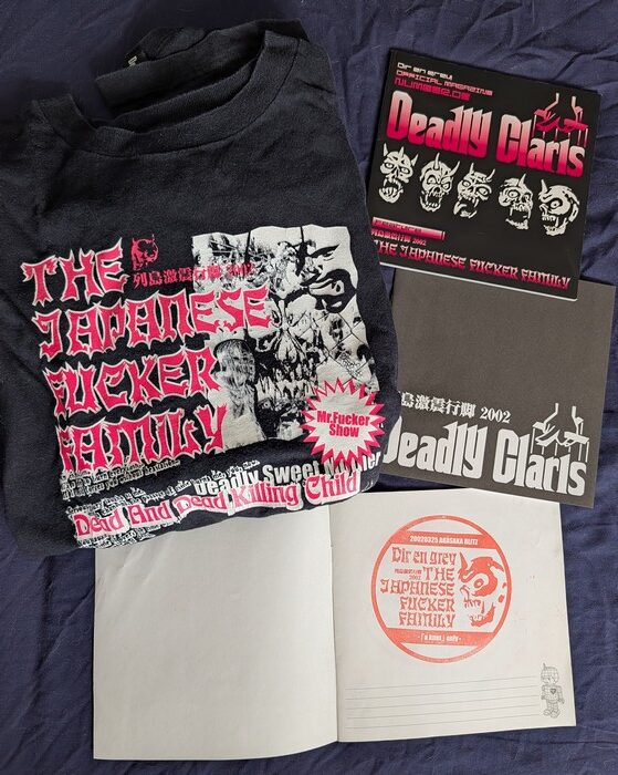 Achats au concert de Dir en grey